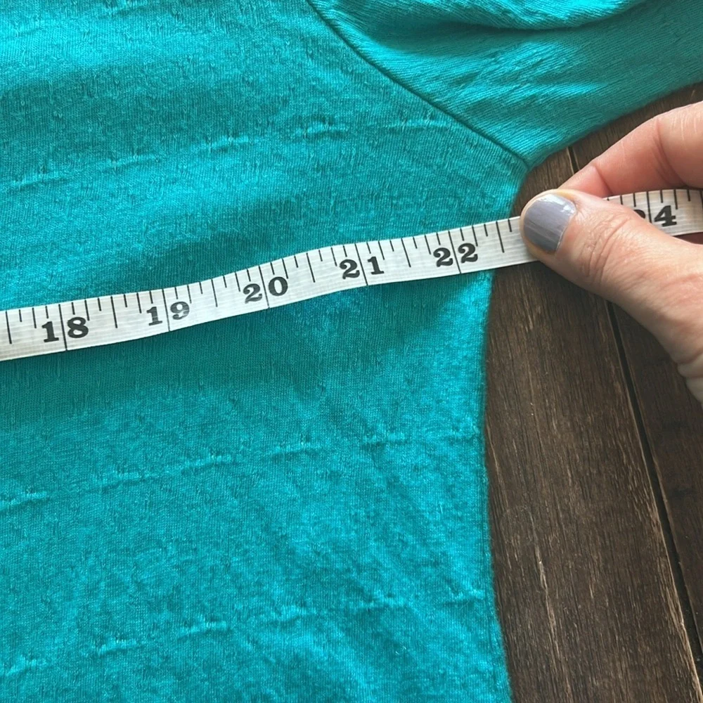 Free People Teal Hudson Mini Dress Size Medium - Picture 8 of 10